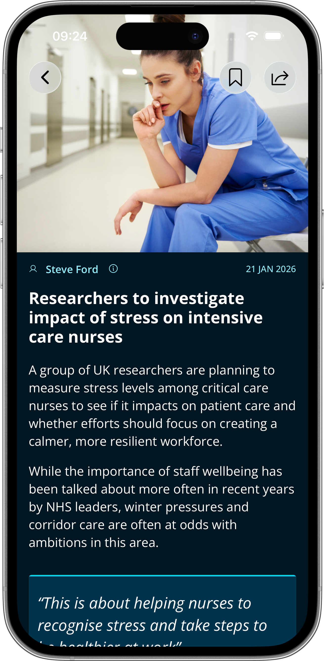 App navigation and features