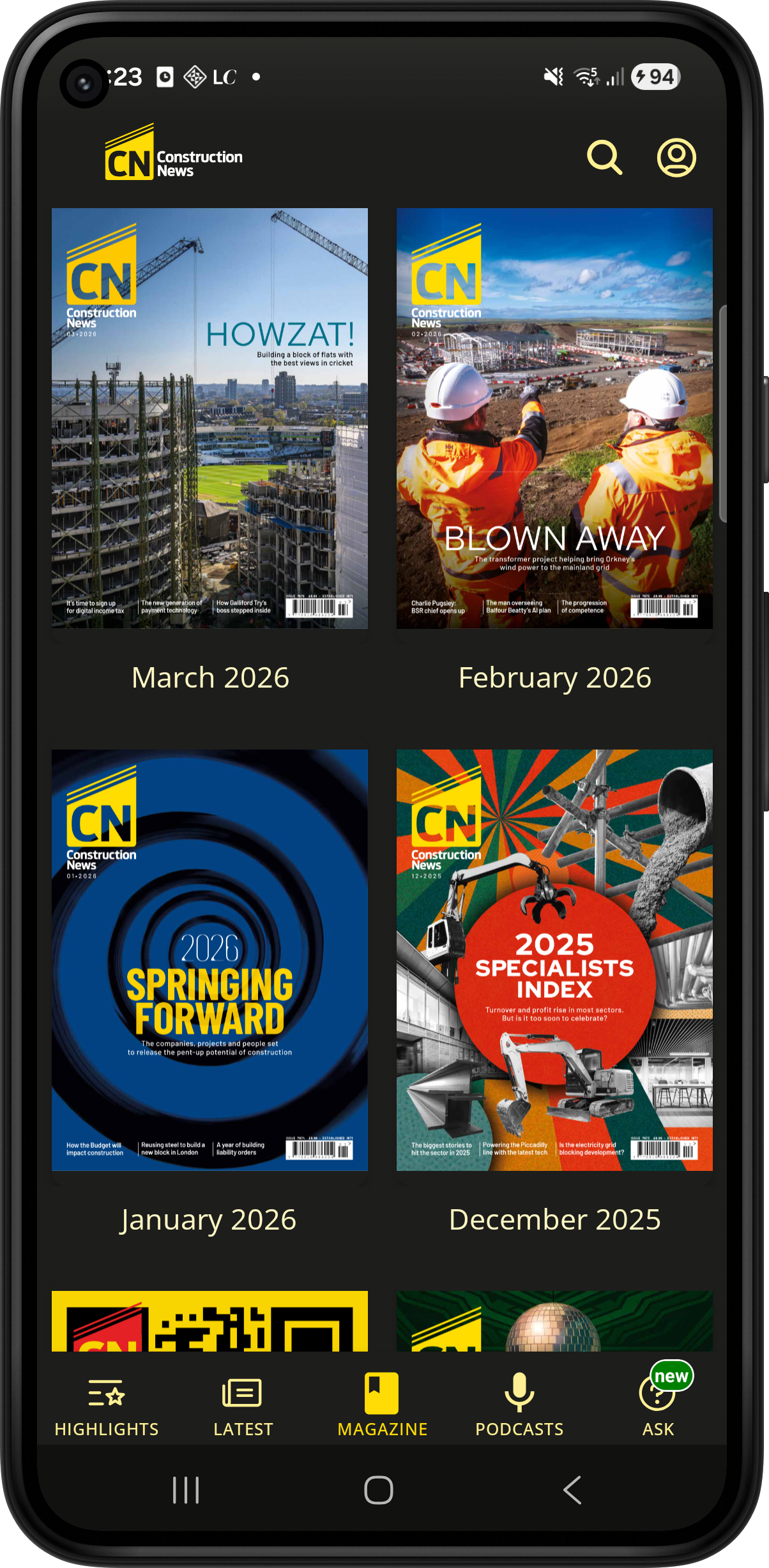 News app features showcase